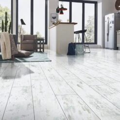 Liberty Floors Antique White - Lustre 8mm Laminate Flooring (217792) -Famous Flooring Store antique white lustre 8mm laminate flooring 217792 p84874 196375 image