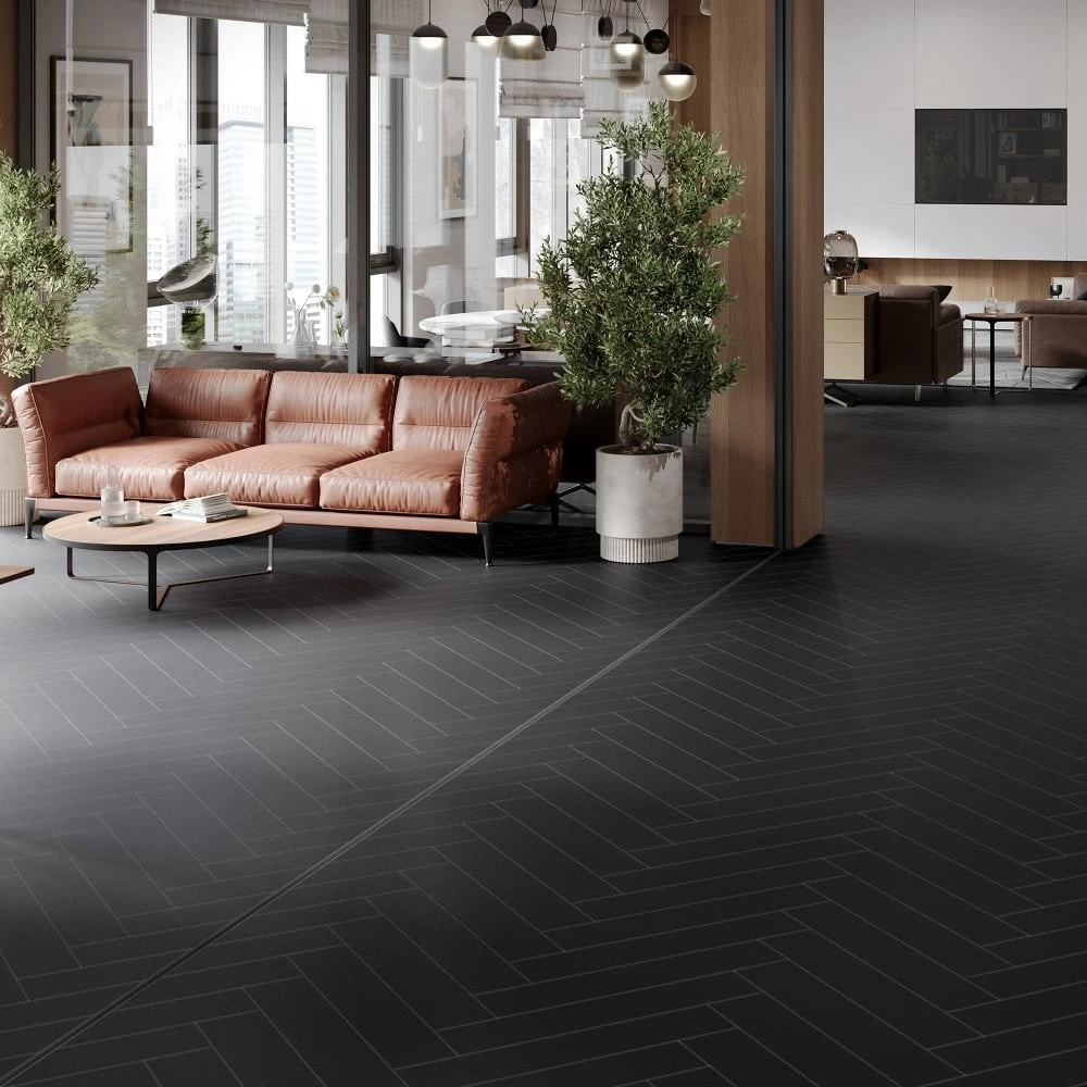 Liberty Floors Black - Lustre SPC 6mm Rigid Core Vinyl Flooring (249744) 3 Liberty Floors Black - Lustre SPC 6mm Rigid Core Vinyl Flooring (249744)