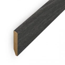 Leader Dark Grey Pencil Round Laminate Skirting Board (2.4m)