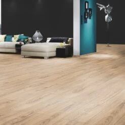 Krono Original Natural Carpenter Oak - Vintage Classic 10mm Laminate Flooring (249804) -Famous Flooring Store natural carpenter oak vintage classic 10mm laminate flooring 249804 p108477 235724 image