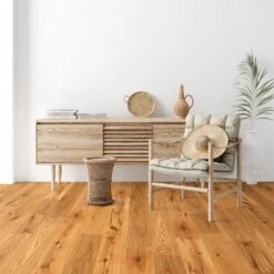 Liberty Floors Natural Oak - Classic 18mm Brushed UV Lacquer Solid Real Wood Flooring (315130) -Famous Flooring Store natural oak classic 18mm brushed uv lacquer solid real wood flooring 315130 p119216 242706 image