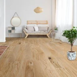 Liberty Floors Natural Oak - Premium Click 14mm Engineered Real Wood Flooring (190272)