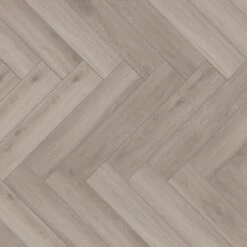 Kronotex Oak Silver - Herringbone 8mm Laminate Flooring (222940) -Famous Flooring Store oak silver herringbone 8mm laminate flooring 222940 p89187 204906 image