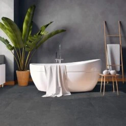 Liberty Floors Slate Black Stone - Premium Plus 6mm Rigid Core Vinyl Flooring (221002) -Famous Flooring Store slate black stone premium plus 6mm rigid core vinyl flooring 221002 p87274 202701 image