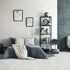 Liberty Floors White Creme Oak - Ocean 8mm Laminate Flooring (211084) -Famous Flooring Store white creme oak ocean 8mm laminate flooring 211084 p82431 189986 image