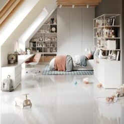 Liberty Floors White - Lustre Flawless 8mm High Gloss Laminate Flooring (183654) -Famous Flooring Store white lustre flawless 8mm high gloss laminate flooring 183654 p69724 159929 image