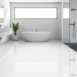 Liberty Floors White - Lustre SPC 6mm Rigid Core Vinyl Flooring (250941) -Famous Flooring Store white lustre spc 6mm rigid core vinyl flooring 250941 p109179 237951 image